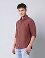 U.S. Polo Assn. Denim Co. Solid Pure Cotton Dobby Shirt