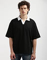 Calvin Klein Open Collar Polo Sweatshirt