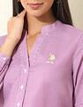 U.S. Polo Assn. Women Vertical Striped Shirt