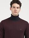 Tommy Hilfiger Gifting 2 Tone Fairisle Roll Neck Sweater