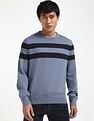 Tommy Hilfiger Striped Regular-Fit Cotton Sweater