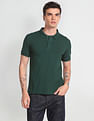 Flying Machine Solid Pique Polo Shirt