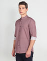 Arrow Sports Mandarin Collar Manhattan Slim Fit Shirt