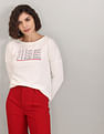 U.S. Polo Assn. Women Typographic Print Cotton T-Shirt