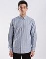 Calvin Klein Jeans Vertical Stripes Slim Fit Dobby Woven Shirt