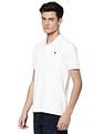 AD by Arvind Cotton Solid Polo Shirt