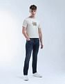 Flying Machine Freddie Slim Straight Fit Light Washed Jeans
