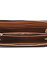 Calvin Klein Women Brown Zip Around Monogram Wallet