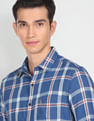 U.S. Polo Assn. Denim Co. Rounded Cuff Check Casual Shirt