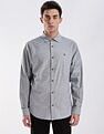 Calvin Klein Jeans Solid Regular Fit Oxford Woven Shirt
