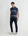 Arrow Horizontal Stripe Cotton Polo Shirt