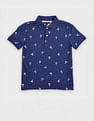Tommy Hilfiger Kids Boys Printed Regular Fit Cotton Polo
