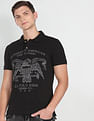 U.S. Polo Assn. Denim Co. Printed Collar Pure Cotton Polo Shirt