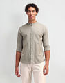 U.S. Polo Assn. Denim Co. Slim Fit Solid Shirt