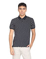 Flying Machine Geometric Print Polo Shirt