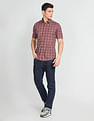 Arrow Sports Checkered Half Sleeve Casual Shirt