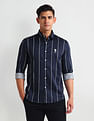 U.S. Polo Assn. Denim Co. Vertical Stripe Slim Shirt