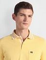 Arrow Sports Tipped Collar Solid Polo Shirt