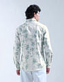 Flying Machine Floral Printed Slim Fit Cotton Shirt