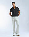 Flying Machine Geometric Printed Regular Fit Polo Shirt