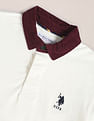 U.S. Polo Assn. Corduroy Collar Long Sleeve Polo Shirt