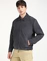 Calvin Klein Jeans Solid Regular-Fit Leather Jacket