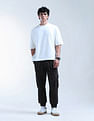 Flying Machine Mid Rise Relaxed Fit Trousers