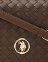 U.S. Polo Assn. Women Angie Patterned Weave Crossbody Bag