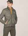U.S. Polo Assn. High Neck Nylon Solid Puffer Jacket