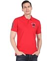 AD by Arvind Solid Sporty Polo Shirt