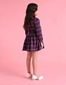U.S. Polo Assn. Kids Girls Checked Fit & Flare Dress