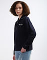 Tommy Hilfiger Monotype Flock Short Zip Sweatshirt