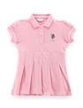 U.S. Polo Assn. Kids Girls Solid Cotton Dress