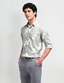 Arrow Newyork Satin Weave Abstract Shirt