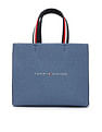 Tommy Hilfiger Logo Blue Polyester Handbags