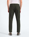 Flying Machine Elasticised Waist Solid Trousers