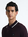 Flying Machine Contrast Panel Pique Polo Shirt