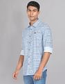 AD by Arvind Abstract Print Cotton Casual Shirt