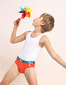 USPA Innerwear Boys Cotton Spandex Solid Briefs - Pack Of 5