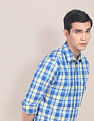 U.S. Polo Assn. Spread Collar Plaid Check Casual Shirt