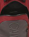 Calvin Klein Men Maroon Textured Laptop Backpack