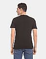 Calvin Klein Men Black Half Sleeve Cotton Round Neck T-Shirt