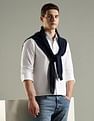 Tommy Hilfiger Solid Slim Fit Cotton Shirt