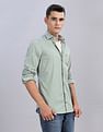 Tommy Hilfiger Solid Regular Fit Plain Woven Shirt