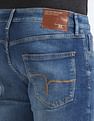 Flying Machine Slash Slim Tapered Fit Jeans