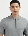 Tommy Hilfiger Cotton Zip Regular Polo Shirt