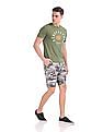 Aeropostale Camo Print Flat Front Shorts