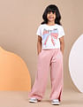 U.S. Polo Assn. Kids Girls Solid Regular Fit Track Pants