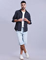 Tommy Hilfiger Striped Regular Fit Plain Woven Shirt