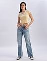 Calvin Klein Jeans Whiskered Bootcut-Fit Mid Rise Jeans